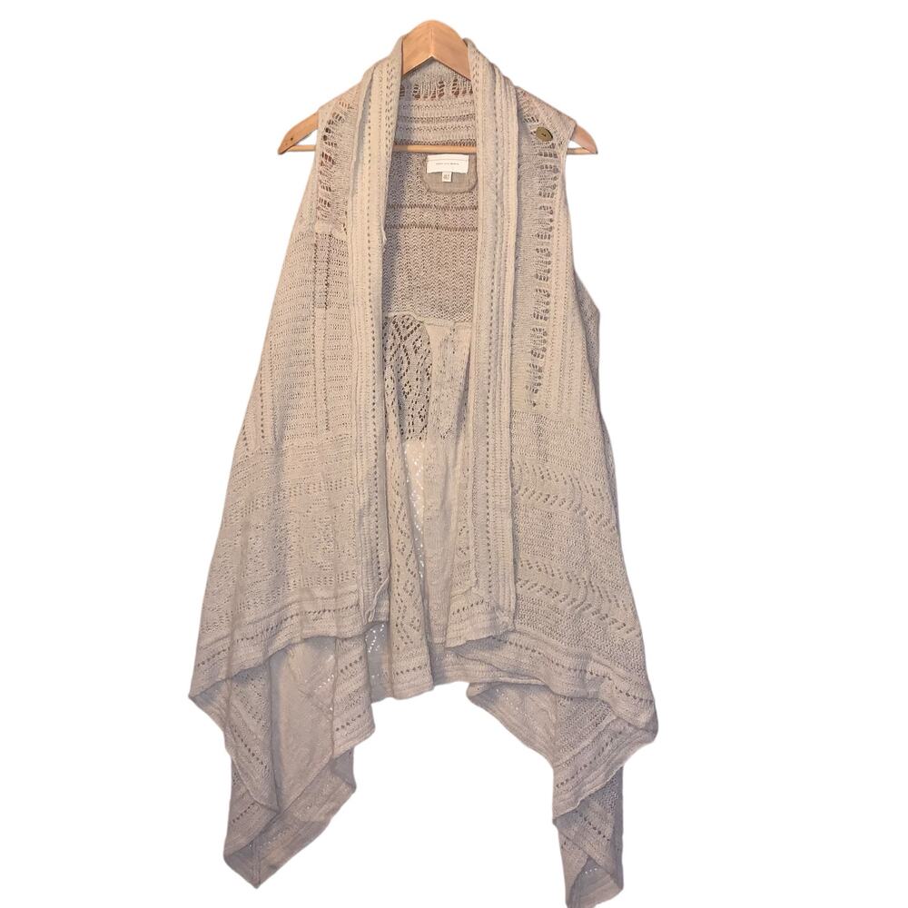 Anthropologie Angel of‎ the North "Lua" Sweater Duster Vest S/XS